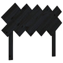 sengegærde 104x3x80,5 cm massivt fyrretræ sort