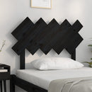 sengegærde 104x3x80,5 cm massivt fyrretræ sort