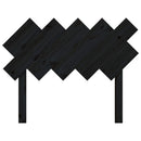 sengegærde 104x3x80,5 cm massivt fyrretræ sort