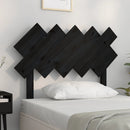 sengegærde 104x3x80,5 cm massivt fyrretræ sort