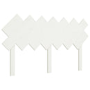 sengegavl 141x3x80,5 cm massivt fyrretræ hvid