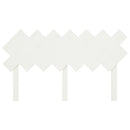 sengegavl 141x3x80,5 cm massivt fyrretræ hvid