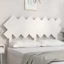 sengegavl 141x3x80,5 cm massivt fyrretræ hvid