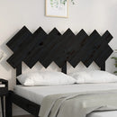 sengegærde141x3x80,5 cm massivt fyrretræ sort
