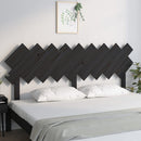 sengegærde 178x3x80,5 cm massivt fyrretræ sort
