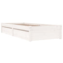 sengeramme med skuffer 75x190 cm Small Single hvid