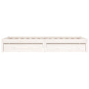 sengeramme med skuffer 75x190 cm Small Single hvid