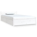 sengeramme med skuffer 90x190 cm single hvid