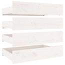 sengeramme med skuffer 140x190 cm hvid