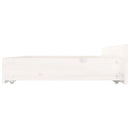 sengeramme med skuffer 140x190 cm hvid