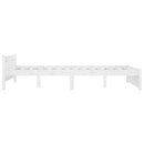 sengeramme med skuffer 120x200 cm hvid
