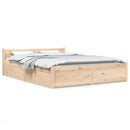 sengeramme med skuffer 140x200 cm