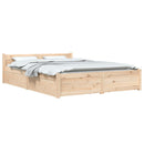 sengeramme med skuffer 140x200 cm