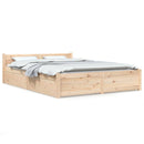 sengeramme med skuffer 150x200 cm King Size