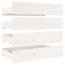 sengeramme med skuffer 150x200 cm King Size hvid