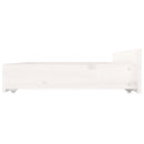 sengeramme med skuffer 150x200 cm King Size hvid