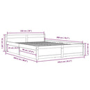 sengeramme med skuffer 150x200 cm King Size hvid