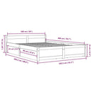 sengeramme med skuffer 160x200 cm hvid
