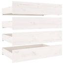 sengeramme med skuffer 180x200 cm Super King hvid