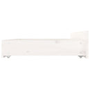 sengeramme med skuffer 180x200 cm Super King hvid