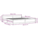 sengeramme med skuffer 180x200 cm Super King hvid