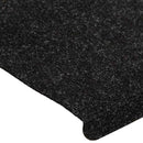 selvklæbende trappemåtter 15 stk. 65x24,5x3,5 cm antracitgrå