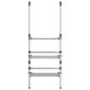 hængende tørrestativ 3 niveauer aluminium