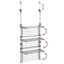 hængende tørrestativ 3 niveauer aluminium