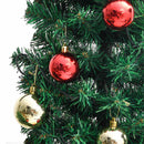 julekaktus med fod og LED-lys 150 cm PVC grøn