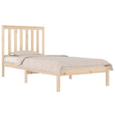 sengeramme 75x190 cm massivt fyrretræ