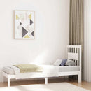 sengeramme 75x190 cm Small Single massivt fyrretræ hvid