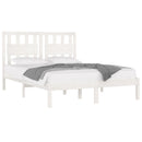 sengeramme 150x200 cm King Size massivt fyrretræ hvid