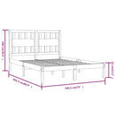 sengeramme 180x200 cm massivt fyrretræ