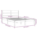 sengeramme uden madras 160x200 cm massivt fyrretræ