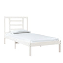 sengeramme 75x190 cm Small Single massivt træ hvid
