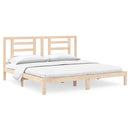 sengeramme uden madras 200x200 cm massivt fyrretræ