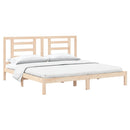sengeramme uden madras 200x200 cm massivt fyrretræ