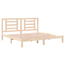 sengeramme uden madras 200x200 cm massivt fyrretræ