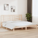 sengeramme uden madras 200x200 cm massivt fyrretræ