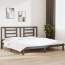 sengeramme 200x200 cm massivt fyrretræ grå