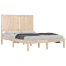 sengeramme uden madras 120x200 cm massivt fyrretræ