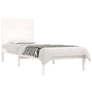 sengeramme 90x190 cm Single massivt træ hvid