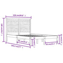 sengeramme 120x190 cm Small Double massivt træ hvid