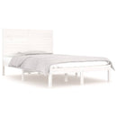 sengeramme 140x190 cm massivt træ hvid