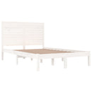 sengeramme 140x190 cm massivt træ hvid
