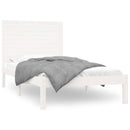 sengeramme 90x200 cm massivt træ hvid