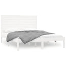 sengeramme 140x200 cm massivt træ hvid