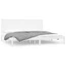 sengestel 180x200 cm Super King massivt fyrretræ hvid
