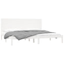 sengeramme 200x200 cm massivt træ hvid