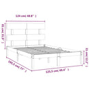 sengeramme 120x190 cm massivt træ